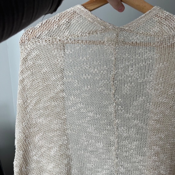 Urban Outfitters // Silence and Noise Cream Knit Short Sleeve Cardigan - Picture 2 of 5